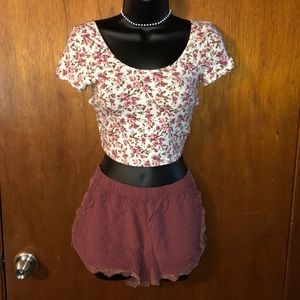 Floral crop top